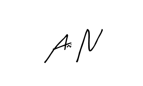 How to make Ani N signature? Arty Signature is a professional autograph style. Create handwritten signature for Ani N name. Ani N signature style 8 images and pictures png