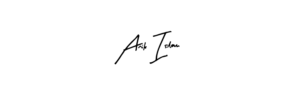 Similarly Arty Signature is the best handwritten signature design. Signature creator online .You can use it as an online autograph creator for name Anik Islam. Anik Islam signature style 8 images and pictures png
