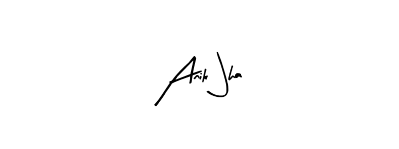 The best way (Arty Signature) to make a short signature is to pick only two or three words in your name. The name Anik Jha include a total of six letters. For converting this name. Anik Jha signature style 8 images and pictures png