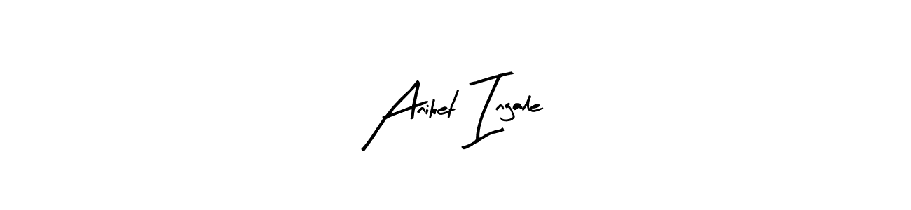 Also You can easily find your signature by using the search form. We will create Aniket Ingale name handwritten signature images for you free of cost using Arty Signature sign style. Aniket Ingale signature style 8 images and pictures png