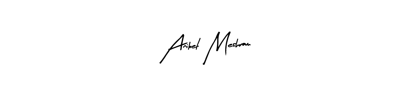 You can use this online signature creator to create a handwritten signature for the name Aniket Meshram. This is the best online autograph maker. Aniket Meshram signature style 8 images and pictures png