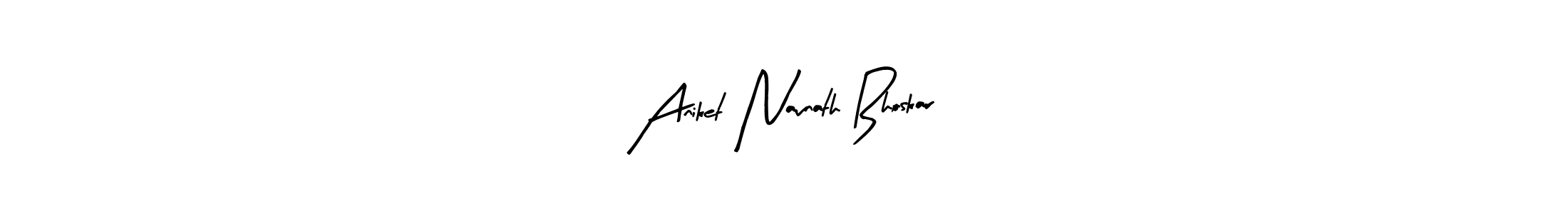 Also we have Aniket Navnath Bhoskar name is the best signature style. Create professional handwritten signature collection using Arty Signature autograph style. Aniket Navnath Bhoskar signature style 8 images and pictures png