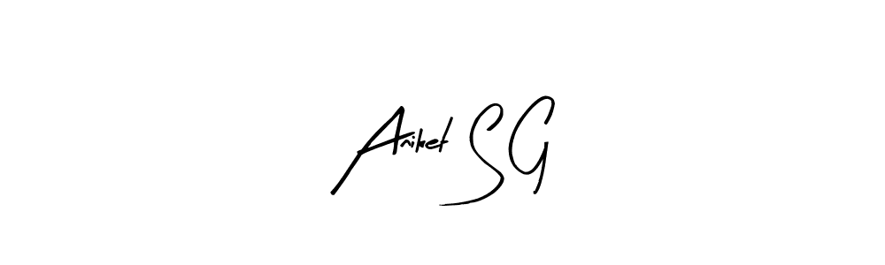 Best and Professional Signature Style for Aniket S G. Arty Signature Best Signature Style Collection. Aniket S G signature style 8 images and pictures png