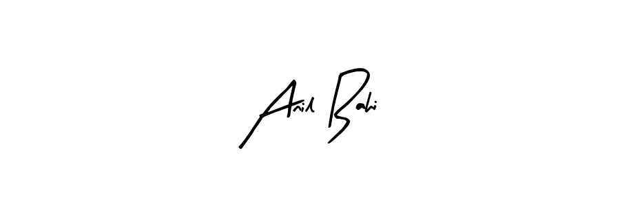 Similarly Arty Signature is the best handwritten signature design. Signature creator online .You can use it as an online autograph creator for name Anil Bahi. Anil Bahi signature style 8 images and pictures png