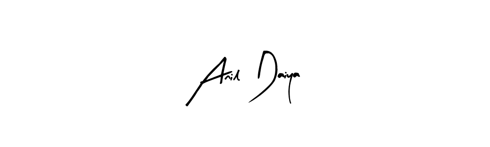 Create a beautiful signature design for name Anil Daiya. With this signature (Arty Signature) fonts, you can make a handwritten signature for free. Anil Daiya signature style 8 images and pictures png