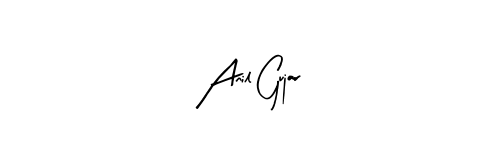 Use a signature maker to create a handwritten signature online. With this signature software, you can design (Arty Signature) your own signature for name Anil Gujar. Anil Gujar signature style 8 images and pictures png