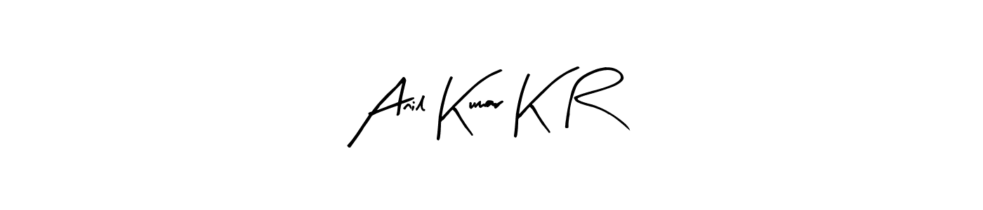 Design your own signature with our free online signature maker. With this signature software, you can create a handwritten (Arty Signature) signature for name Anil Kumar K R. Anil Kumar K R signature style 8 images and pictures png