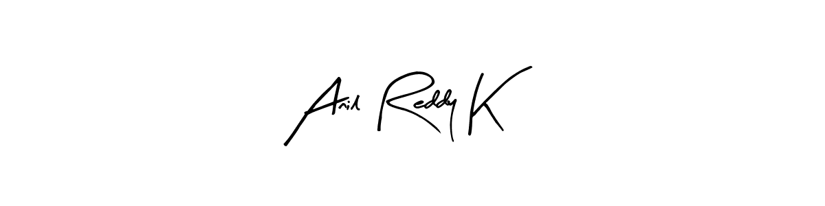 Similarly Arty Signature is the best handwritten signature design. Signature creator online .You can use it as an online autograph creator for name Anil Reddy K. Anil Reddy K signature style 8 images and pictures png