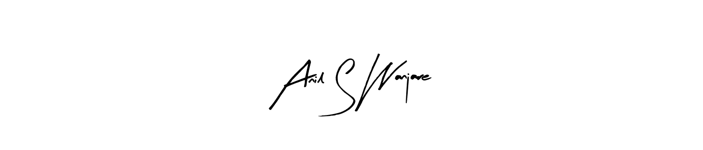 It looks lik you need a new signature style for name Anil S Wanjare. Design unique handwritten (Arty Signature) signature with our free signature maker in just a few clicks. Anil S Wanjare signature style 8 images and pictures png