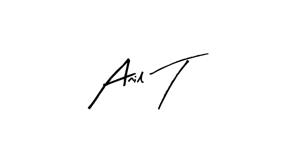 How to Draw Anil T signature style? Arty Signature is a latest design signature styles for name Anil T. Anil T signature style 8 images and pictures png