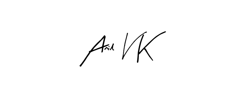 How to Draw Anil V K signature style? Arty Signature is a latest design signature styles for name Anil V K. Anil V K signature style 8 images and pictures png