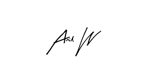 Best and Professional Signature Style for Anil W. Arty Signature Best Signature Style Collection. Anil W signature style 8 images and pictures png