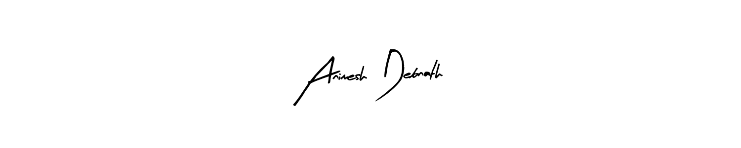 How to make Animesh Debnath name signature. Use Arty Signature style for creating short signs online. This is the latest handwritten sign. Animesh Debnath signature style 8 images and pictures png