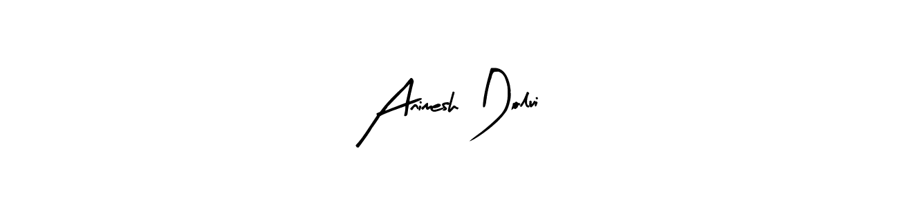 You should practise on your own different ways (Arty Signature) to write your name (Animesh Dolui) in signature. don't let someone else do it for you. Animesh Dolui signature style 8 images and pictures png