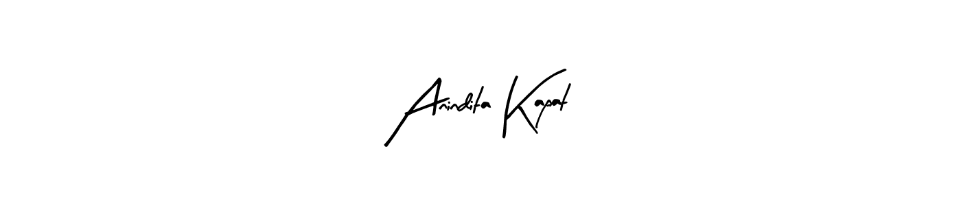 Make a short Anindita Kapat signature style. Manage your documents anywhere anytime using Arty Signature. Create and add eSignatures, submit forms, share and send files easily. Anindita Kapat signature style 8 images and pictures png