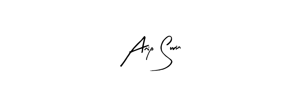Make a beautiful signature design for name Anip Surin. With this signature (Arty Signature) style, you can create a handwritten signature for free. Anip Surin signature style 8 images and pictures png