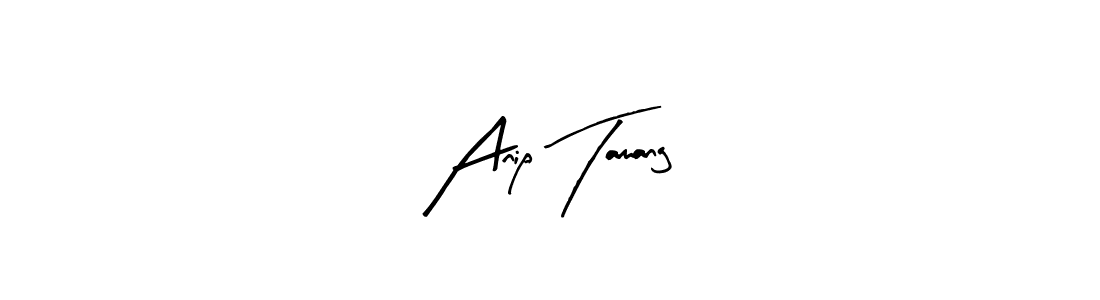 Arty Signature is a professional signature style that is perfect for those who want to add a touch of class to their signature. It is also a great choice for those who want to make their signature more unique. Get Anip Tamang name to fancy signature for free. Anip Tamang signature style 8 images and pictures png