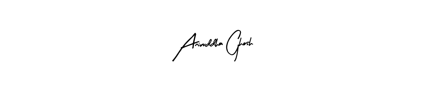 How to make Aniruddha Ghosh name signature. Use Arty Signature style for creating short signs online. This is the latest handwritten sign. Aniruddha Ghosh signature style 8 images and pictures png