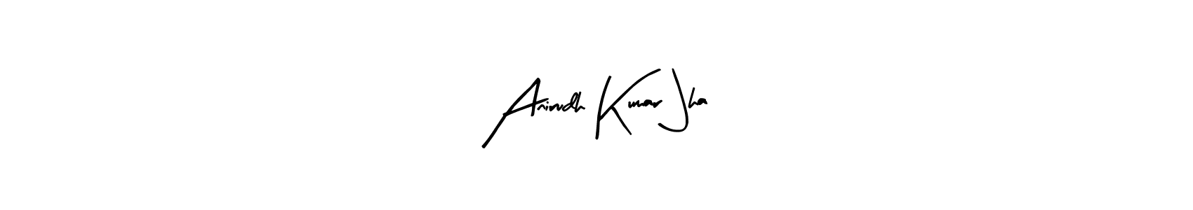Design your own signature with our free online signature maker. With this signature software, you can create a handwritten (Arty Signature) signature for name Anirudh Kumar Jha. Anirudh Kumar Jha signature style 8 images and pictures png