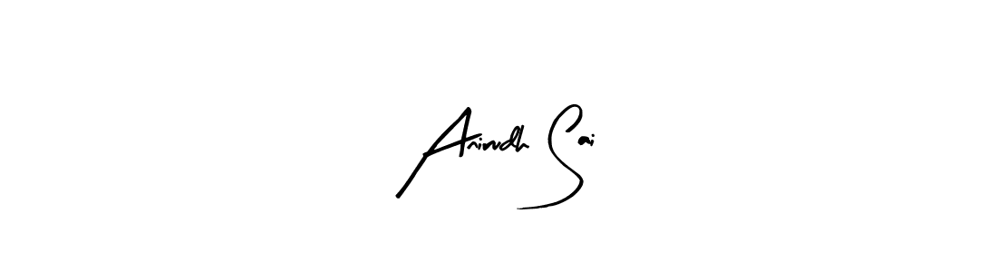 Make a beautiful signature design for name Anirudh Sai. With this signature (Arty Signature) style, you can create a handwritten signature for free. Anirudh Sai signature style 8 images and pictures png