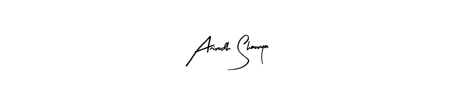 Use a signature maker to create a handwritten signature online. With this signature software, you can design (Arty Signature) your own signature for name Anirudh Shaurya. Anirudh Shaurya signature style 8 images and pictures png