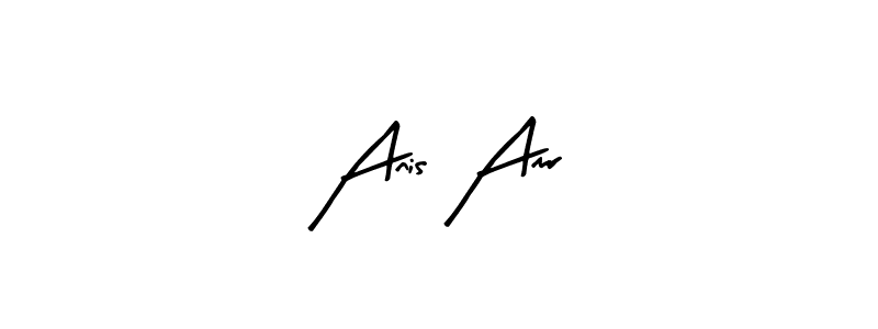 You should practise on your own different ways (Arty Signature) to write your name (Anis Amr) in signature. don't let someone else do it for you. Anis Amr signature style 8 images and pictures png
