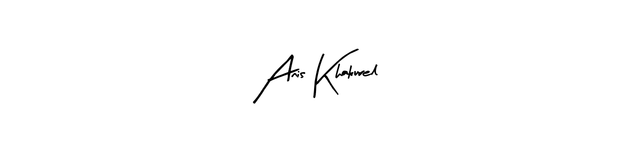 Design your own signature with our free online signature maker. With this signature software, you can create a handwritten (Arty Signature) signature for name Anis Khakurel. Anis Khakurel signature style 8 images and pictures png