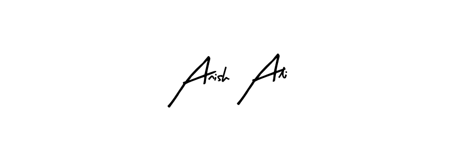 Use a signature maker to create a handwritten signature online. With this signature software, you can design (Arty Signature) your own signature for name Anish Ali. Anish Ali signature style 8 images and pictures png