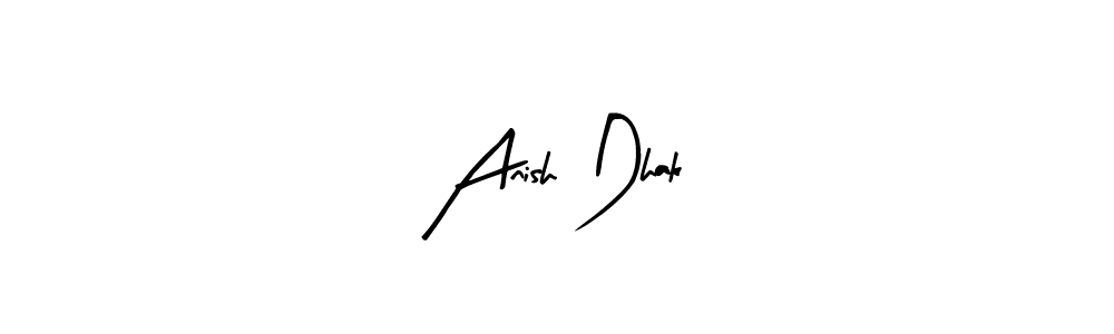 Also we have Anish Dhak name is the best signature style. Create professional handwritten signature collection using Arty Signature autograph style. Anish Dhak signature style 8 images and pictures png