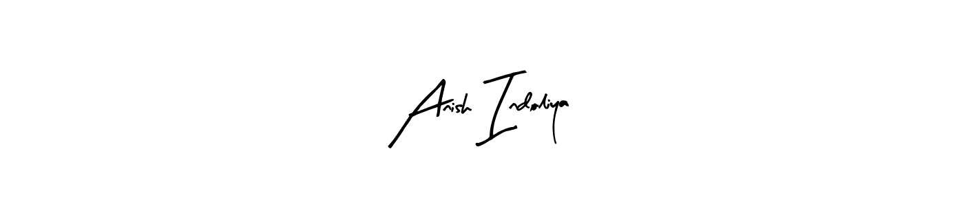 Also You can easily find your signature by using the search form. We will create Anish Indoliya name handwritten signature images for you free of cost using Arty Signature sign style. Anish Indoliya signature style 8 images and pictures png