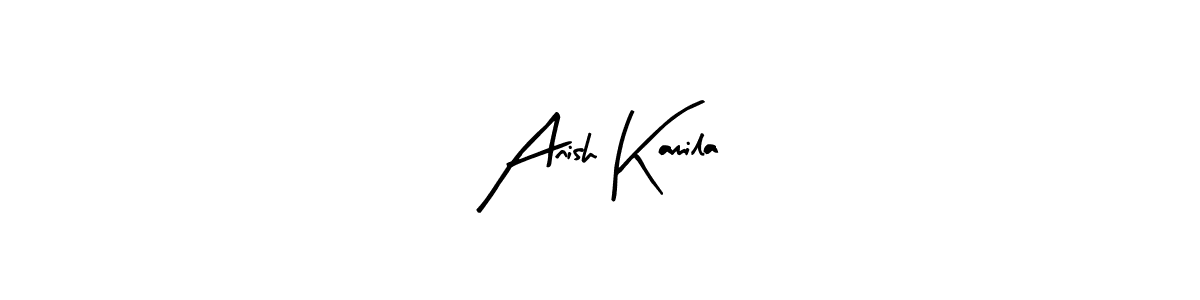 Anish Kamila stylish signature style. Best Handwritten Sign (Arty Signature) for my name. Handwritten Signature Collection Ideas for my name Anish Kamila. Anish Kamila signature style 8 images and pictures png