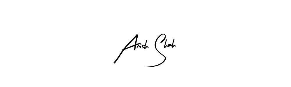 if you are searching for the best signature style for your name Anish Shah. so please give up your signature search. here we have designed multiple signature styles  using Arty Signature. Anish Shah signature style 8 images and pictures png