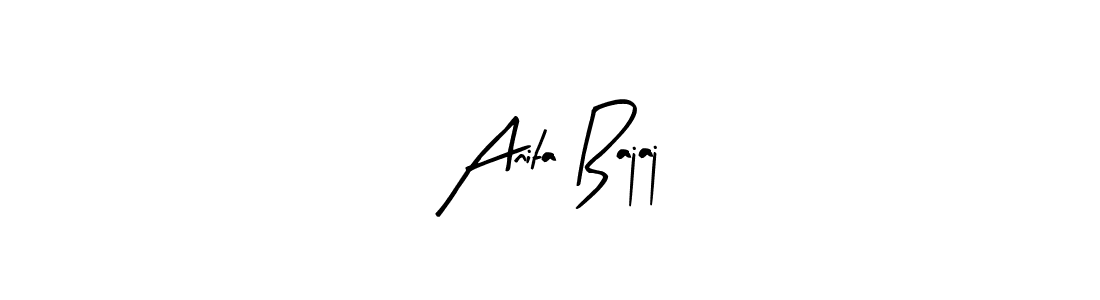 Also You can easily find your signature by using the search form. We will create Anita Bajaj name handwritten signature images for you free of cost using Arty Signature sign style. Anita Bajaj signature style 8 images and pictures png