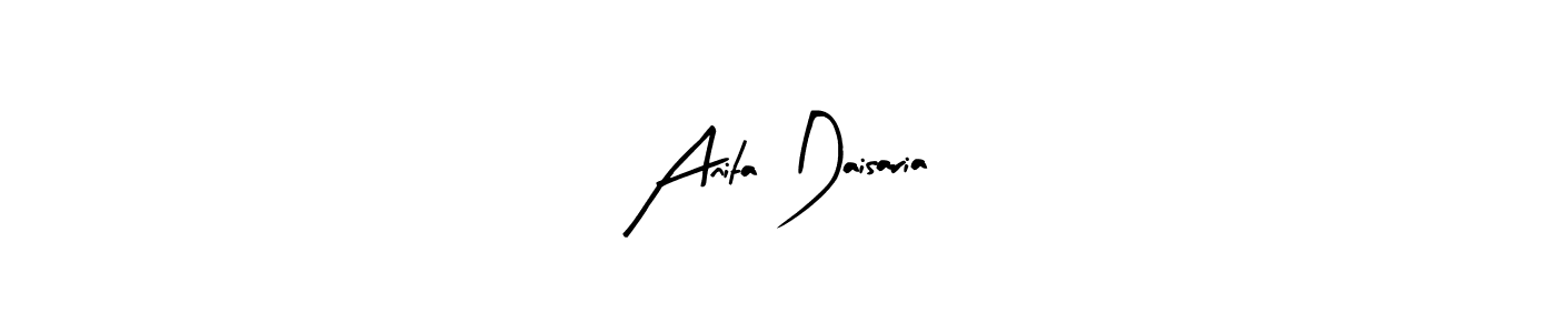 You can use this online signature creator to create a handwritten signature for the name Anita Daisaria. This is the best online autograph maker. Anita Daisaria signature style 8 images and pictures png