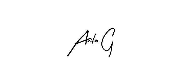 You can use this online signature creator to create a handwritten signature for the name Anita G. This is the best online autograph maker. Anita G signature style 8 images and pictures png
