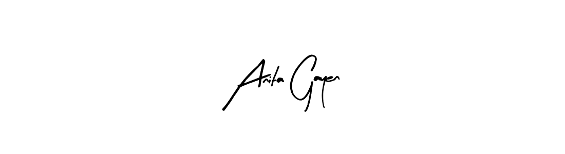 Best and Professional Signature Style for Anita Gayen. Arty Signature Best Signature Style Collection. Anita Gayen signature style 8 images and pictures png