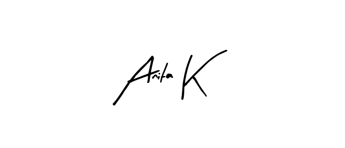 Make a beautiful signature design for name Anita K. Use this online signature maker to create a handwritten signature for free. Anita K signature style 8 images and pictures png