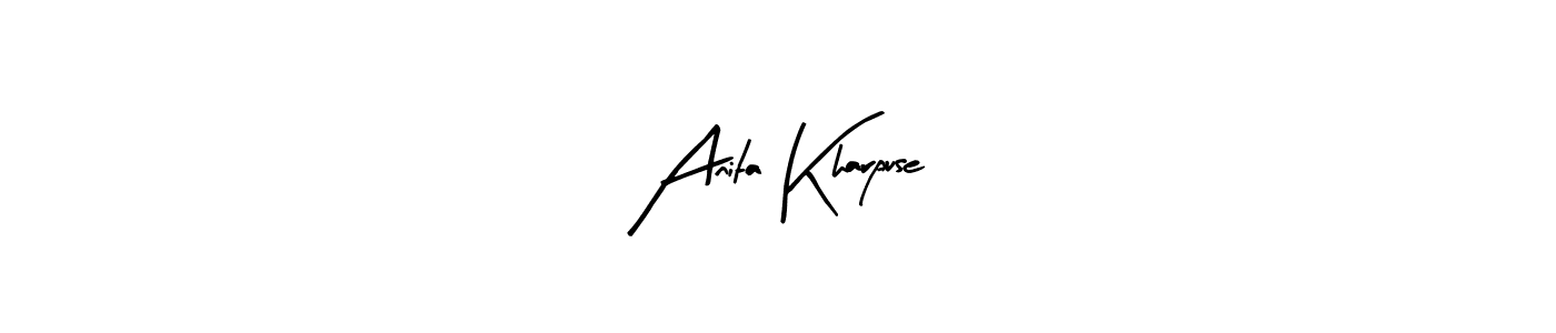 You should practise on your own different ways (Arty Signature) to write your name (Anita Kharpuse) in signature. don't let someone else do it for you. Anita Kharpuse signature style 8 images and pictures png