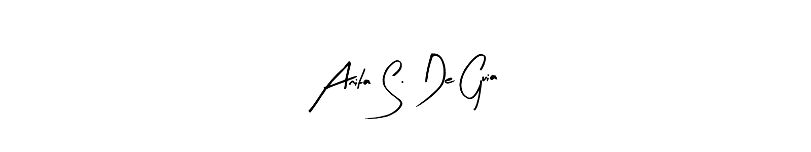 Make a beautiful signature design for name Anita S. De Guia. With this signature (Arty Signature) style, you can create a handwritten signature for free. Anita S. De Guia signature style 8 images and pictures png