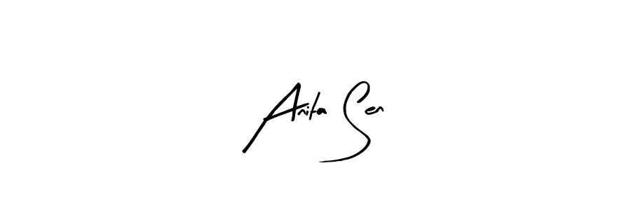 if you are searching for the best signature style for your name Anita Sen. so please give up your signature search. here we have designed multiple signature styles  using Arty Signature. Anita Sen signature style 8 images and pictures png
