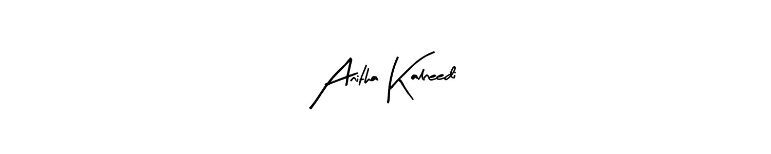 Also You can easily find your signature by using the search form. We will create Anitha Kalneedi name handwritten signature images for you free of cost using Arty Signature sign style. Anitha Kalneedi signature style 8 images and pictures png