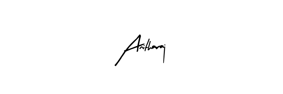 Create a beautiful signature design for name Anitharaj. With this signature (Arty Signature) fonts, you can make a handwritten signature for free. Anitharaj signature style 8 images and pictures png