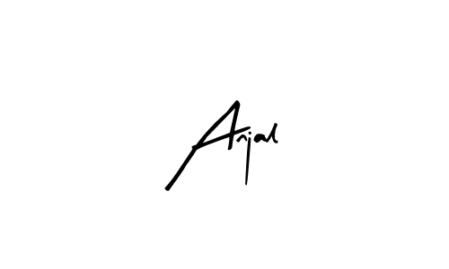 Similarly Arty Signature is the best handwritten signature design. Signature creator online .You can use it as an online autograph creator for name Anjal. Anjal signature style 8 images and pictures png