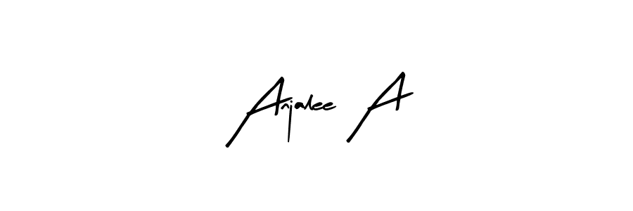 Make a short Anjalee A signature style. Manage your documents anywhere anytime using Arty Signature. Create and add eSignatures, submit forms, share and send files easily. Anjalee A signature style 8 images and pictures png