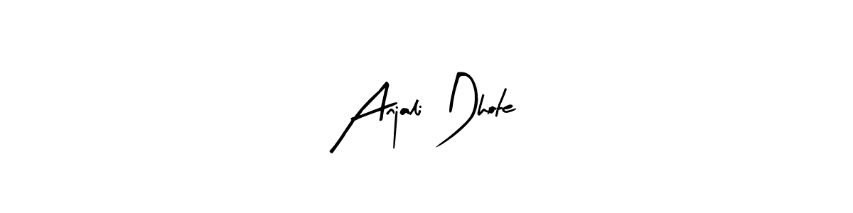 Anjali Dhote stylish signature style. Best Handwritten Sign (Arty Signature) for my name. Handwritten Signature Collection Ideas for my name Anjali Dhote. Anjali Dhote signature style 8 images and pictures png