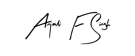 Master the art of signing with Anjali F Singh written in fluent Arty Signature script. A great template to practice and refine your handwriting. Anjali F Singh signature style 8 images and pictures png