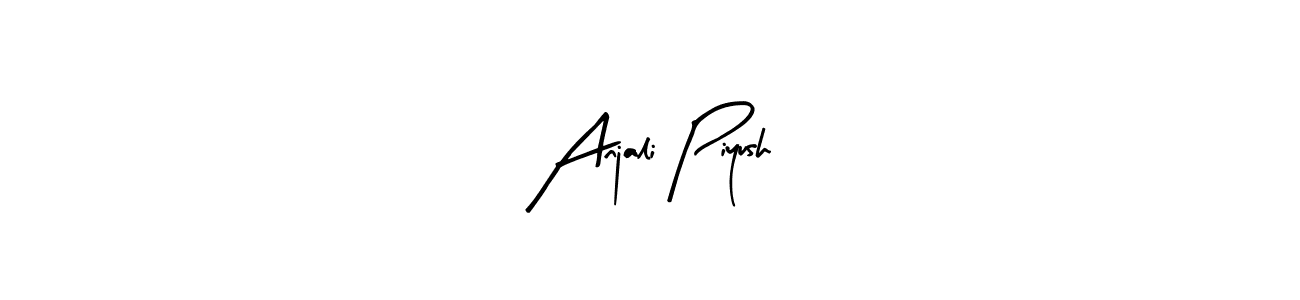 Design your own signature with our free online signature maker. With this signature software, you can create a handwritten (Arty Signature) signature for name Anjali Piyush. Anjali Piyush signature style 8 images and pictures png