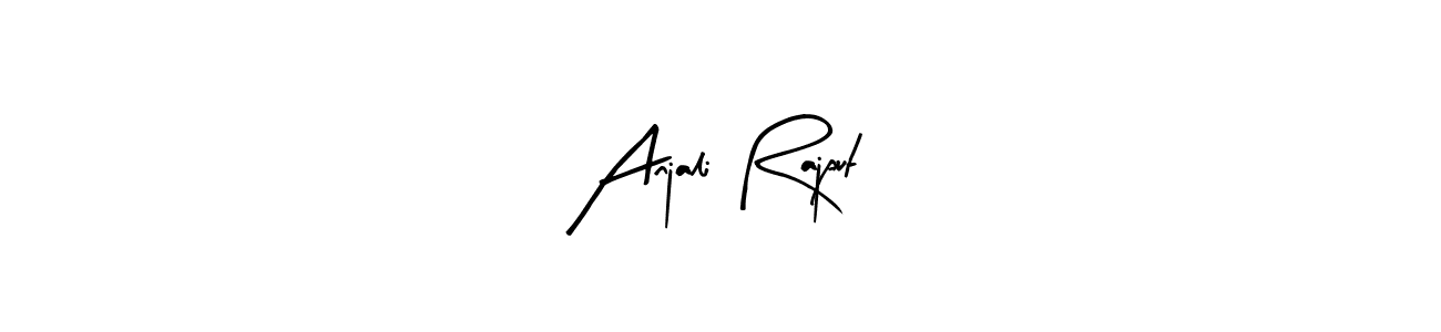 Make a beautiful signature design for name Anjali Rajput. With this signature (Arty Signature) style, you can create a handwritten signature for free. Anjali Rajput signature style 8 images and pictures png