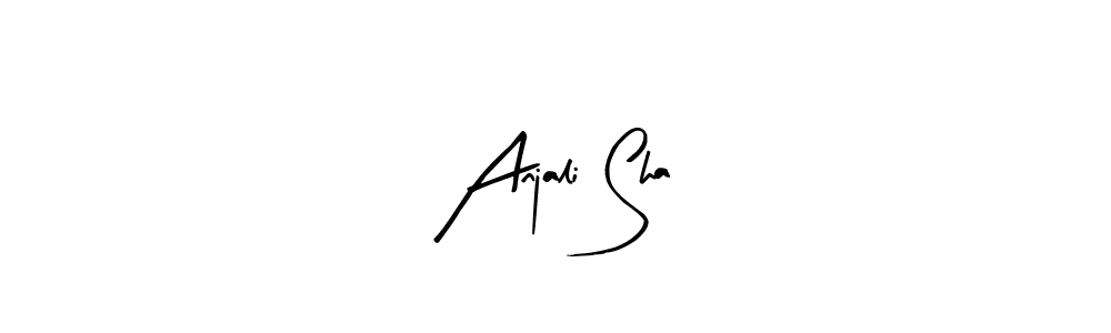 Make a beautiful signature design for name Anjali Sha. With this signature (Arty Signature) style, you can create a handwritten signature for free. Anjali Sha signature style 8 images and pictures png