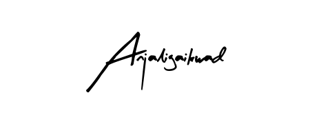 Explore multiple handwriting variations for Anjaligaikwad including this stunning Arty Signature design. Free to use across all platforms. Anjaligaikwad signature style 8 images and pictures png